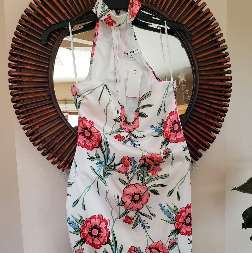 White flowery dress